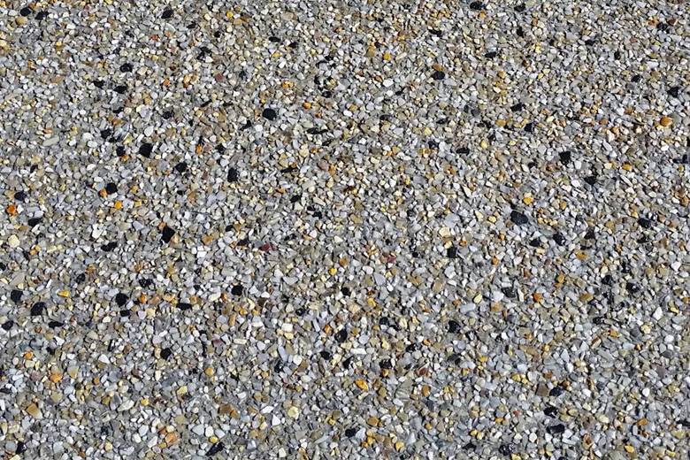 close up of washed exposed aggregate.